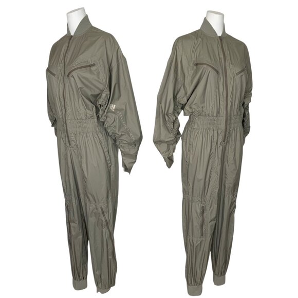 Adidas By Stella McCartney Woven All In One Jumpsuit S Tech Chrome Athletic - Picture 2 of 16